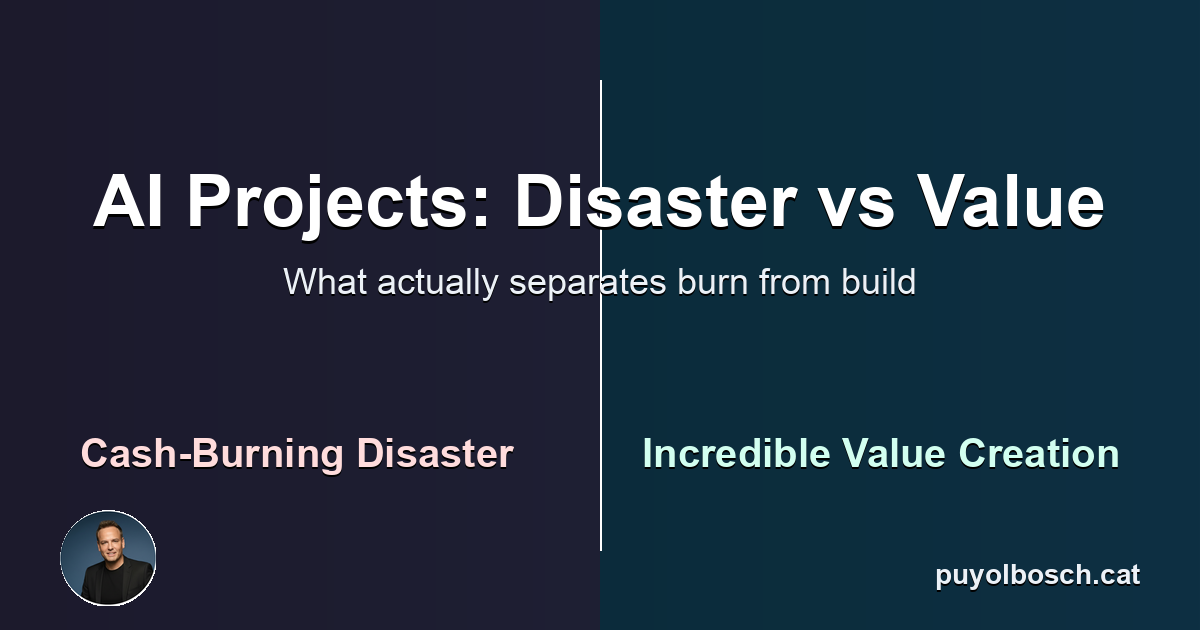 My Direct Experience With Two AI Projects:<br/>A Cash Burning Disaster VS An Incredible Value Creation System. thumbnail