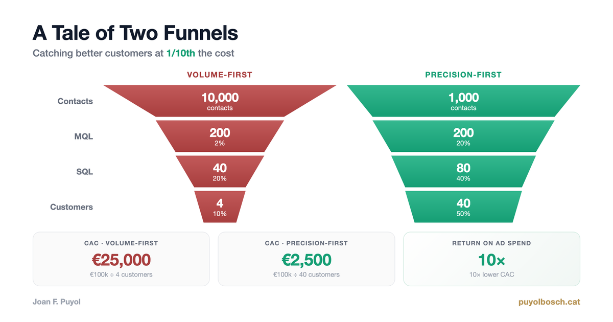 A Tale of Two Funnels: Catching Better Customers at 1/10th the Cost thumbnail